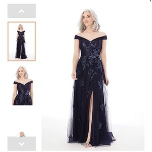 Navy, Gunmetal/ Black Brand New Womens Evening Gown
